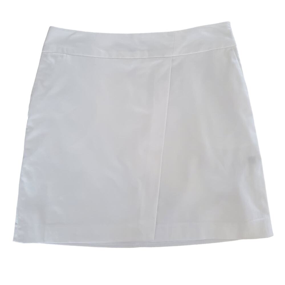 The Limited White Faux Wrap Mini Skirt Size 2